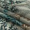 1 Yard Blue Plants and Florals Cotton Gauze Fabric 55 inch Width
